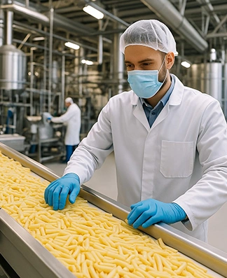PTFE parts in food processing
